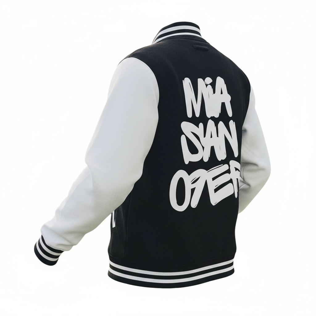 FT09 Collegejacke - MIA SAN 09ER schwarz/weiß